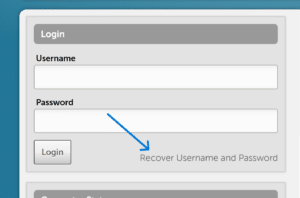 Forgot Recover Username and Password
