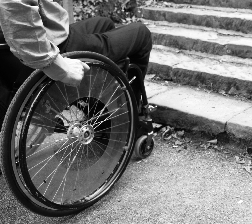 photo of man in wheelchair