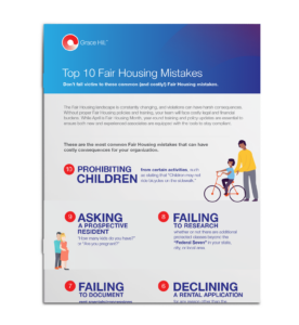 Top 10 Fair Housing Mistakes - Infographic