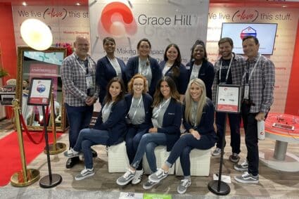 Group photo of Grace Hill employees attending the 2023 Apartmentalize Conference.