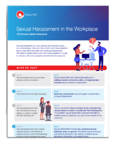 Sexual Harassment Myths Infographic