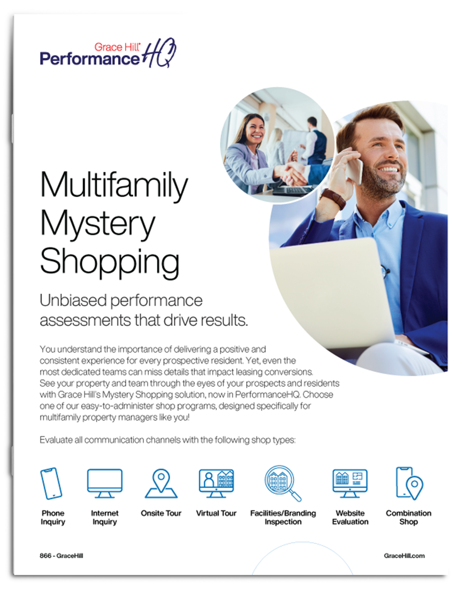 Grace Hill Mystery Shopping in PerformanceHQ brochure