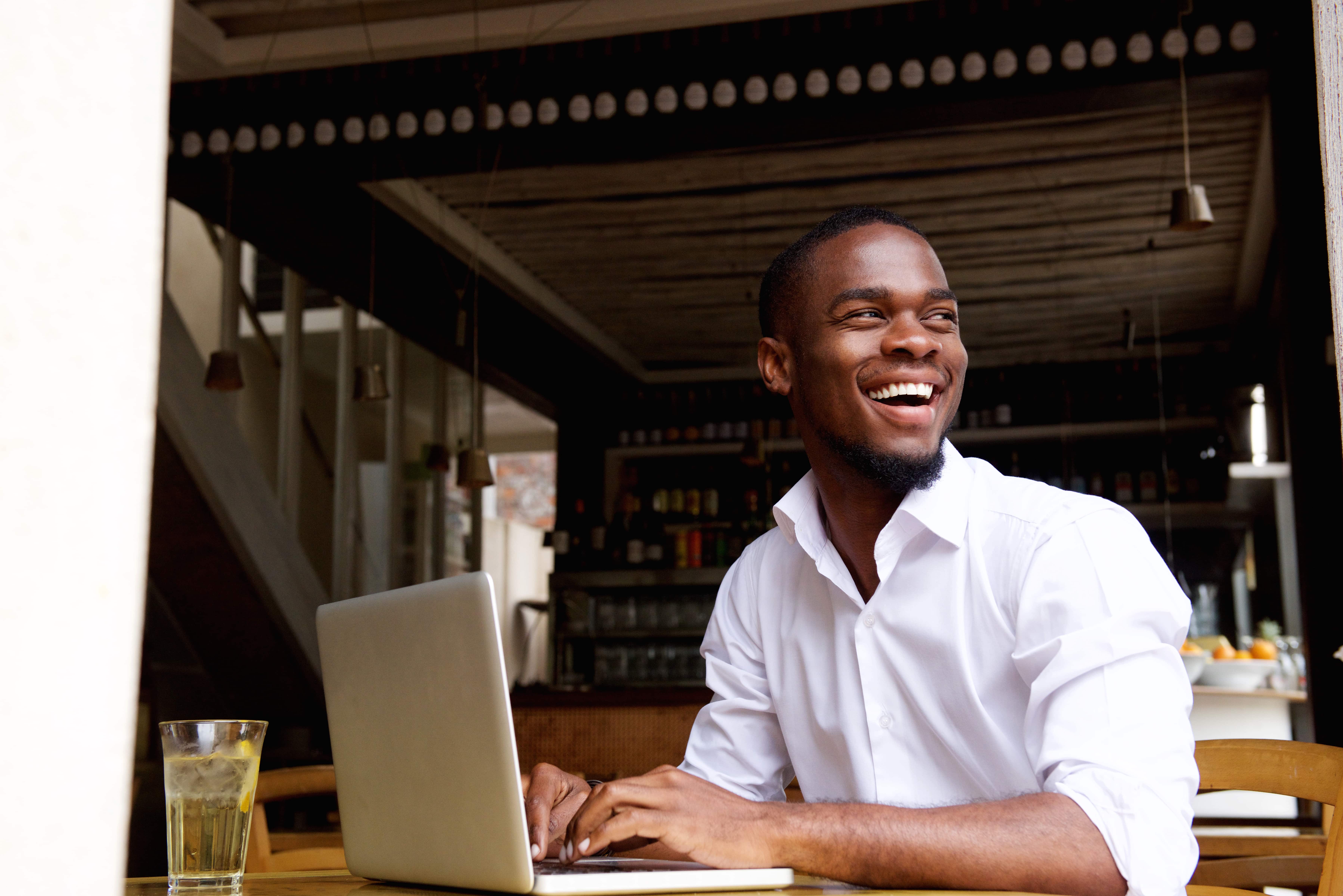 Portrait of a smiling black businessman working on laptop at cafe.Smiling black businessman working on laptop at cafe.adult, african, afro, american, attractive, black, bright, business, businessman, cafe, candid, casual, computer, confidence, confident, cool, enjoy, entrepreneur, fashionable, handsome, happiness, happy, laptop, laughing, lifestyle, looking, male, man, model, modern, natural, one, people, person, portrait, real, relax, restaurant, side, sitting, smart, smiling, stylish, suit, table, technology, trendy, wireless, work, young
Smiling black businessman working on laptop at cafe
Individual People,  adult,  african,  afro,  american,  attractive,  black,  bright,  business,  businessman,  cafe,  candid,  casual,  computer,  confidence,  confident,  cool,  enjoy,  entrepreneur,  fashionable,  handsome,  happiness,  happy,  laptop,  laughing,  lifestyle,  looking,  male,  man,  model,  modern,  natural,  one,  people,  person,  portrait,  real,  relax,  restaurant,  side,  sitting,  smart,  smiling,  stylish,  suit,  table,  technology,  trendy,  wireless,  work,  young,  Adult,  Computer,  Cup,  Electronics,  Lamp,  Laptop,  Male,  Man,  Pc,  Person