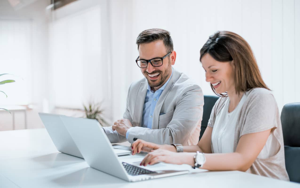 Two entrepreneurs sitting together working in an office
office, man, woman, computer, teamwork, two, young, sitting, entrepreneur, business, people, professional, happy, team, together, smiling, laptop, company, desk, adult, talking, female, caucasian, working, coworkers, entrepreneurs, colleagues, technology, table, attractive, indoors, project, partners, workplace, cheerful, success, communication, corporate