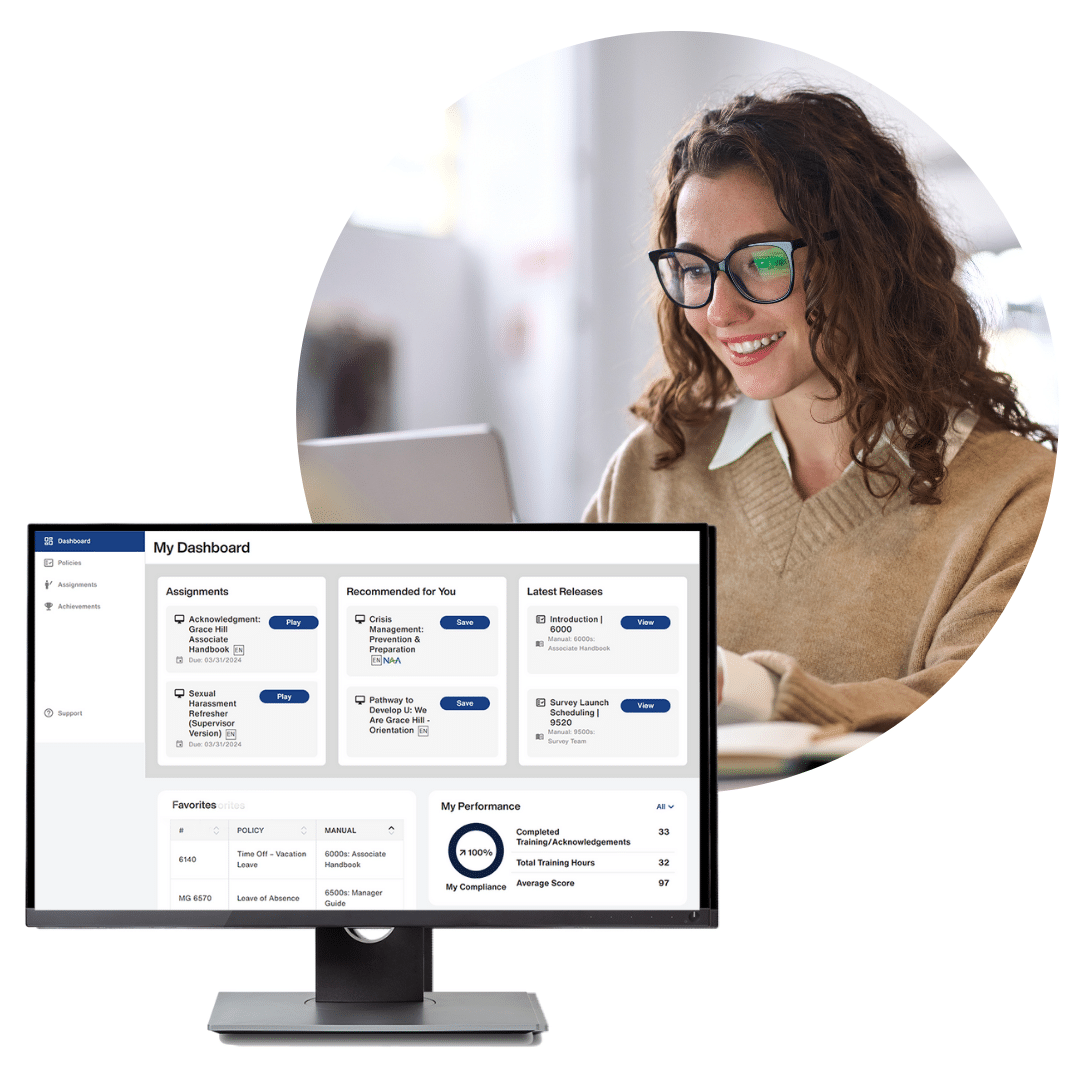 grace hill performancehq policies software mockup