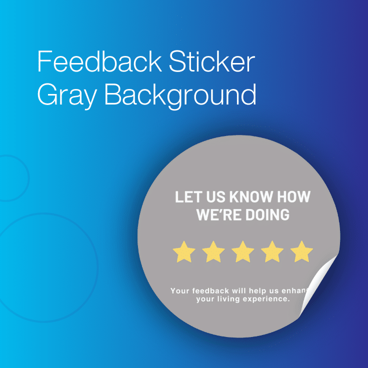 feedback sticker with gray background thumbnail