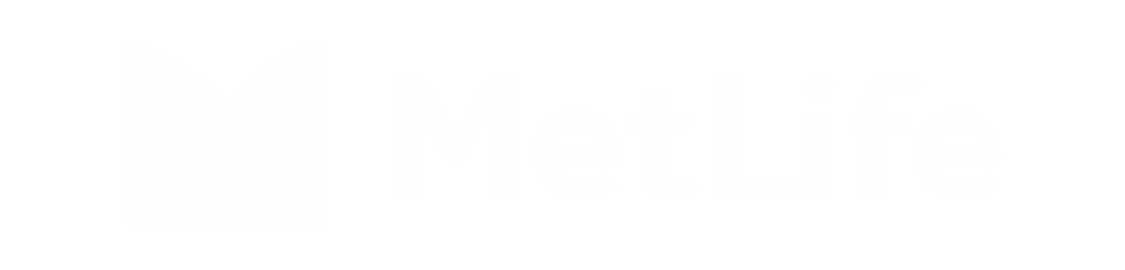 metlife all white logo