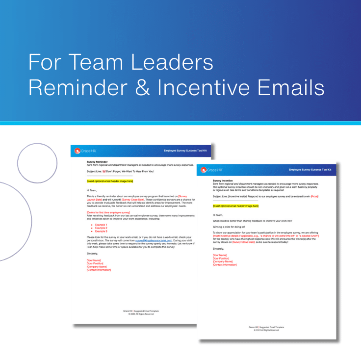 employee survey reminders and incentive emails for team leaders thumbnail