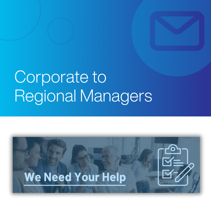Corporate to Regional Managers email header thumbnail
