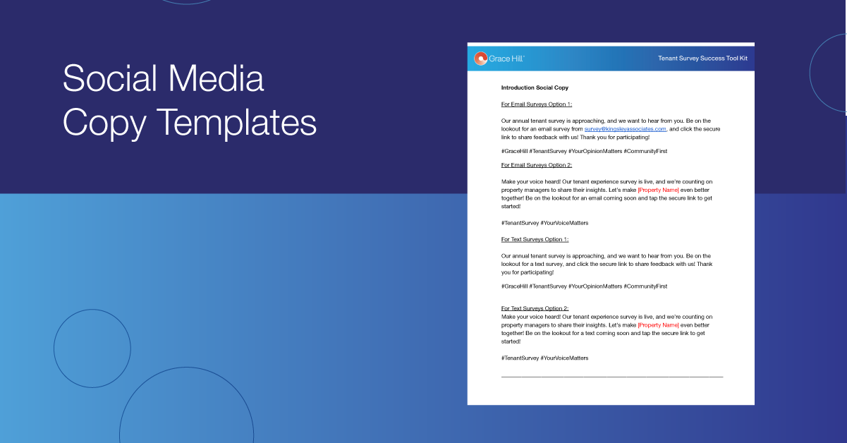 Tenant Survey Toolkit Social Templates thumbnail