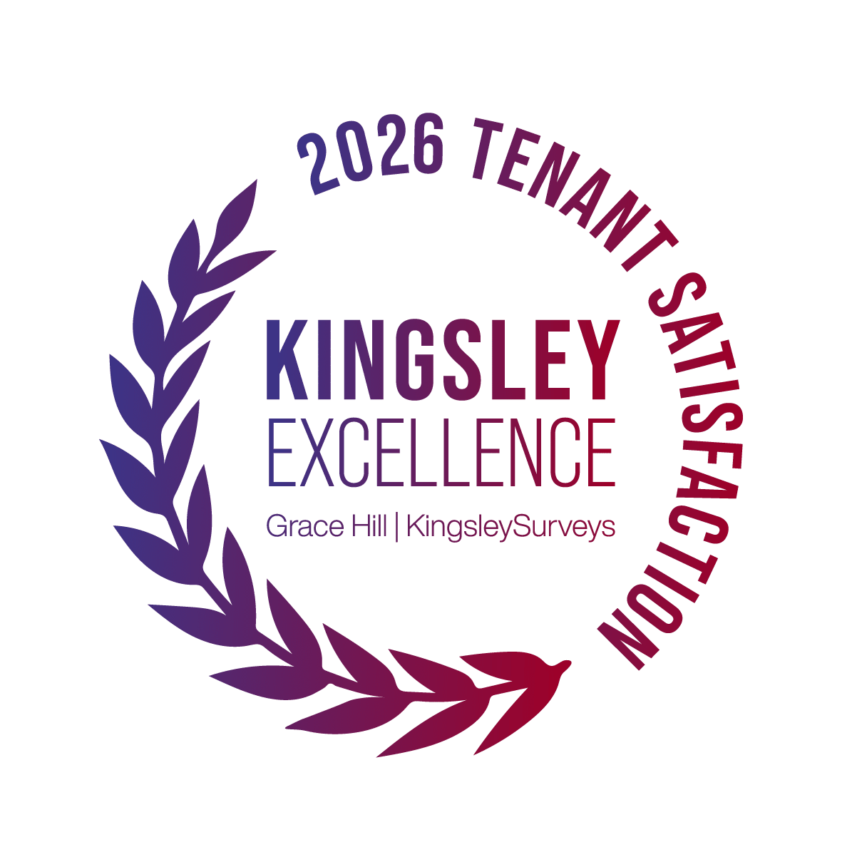 2026 kingsley excellence award badge for tenant satisfaction