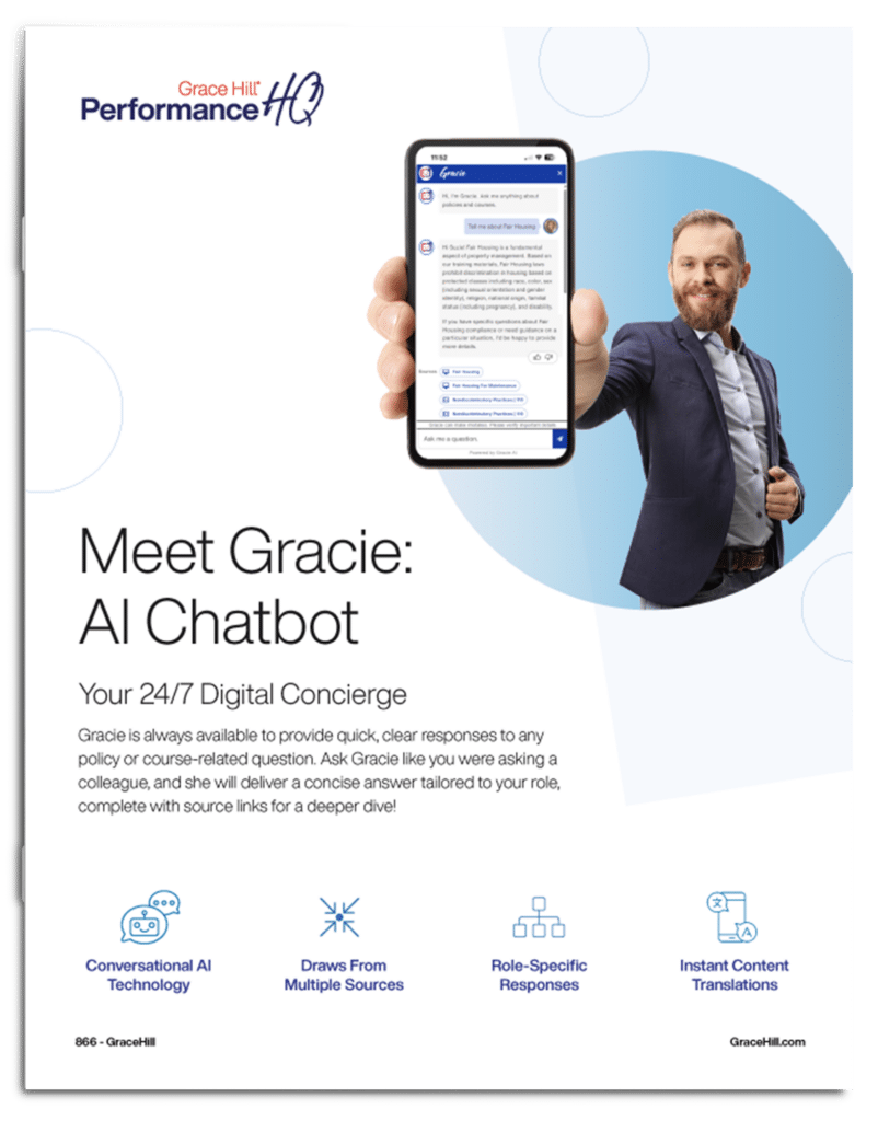 Grace Hill Gracie AI Chatbot Flyer thumbnail for multifamily teams