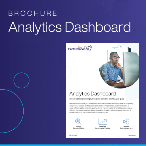 analytics dashboard in PHQ