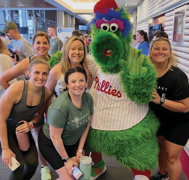 Dana Dobrowolski featured with Philadelphia phanatic and others at Ruff Ride