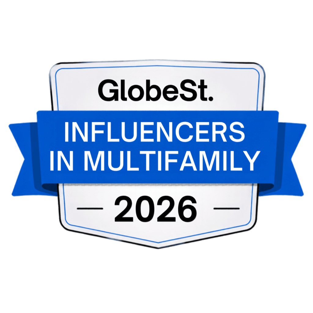 2026 Globe Street Influencers of Multifamily Award badge