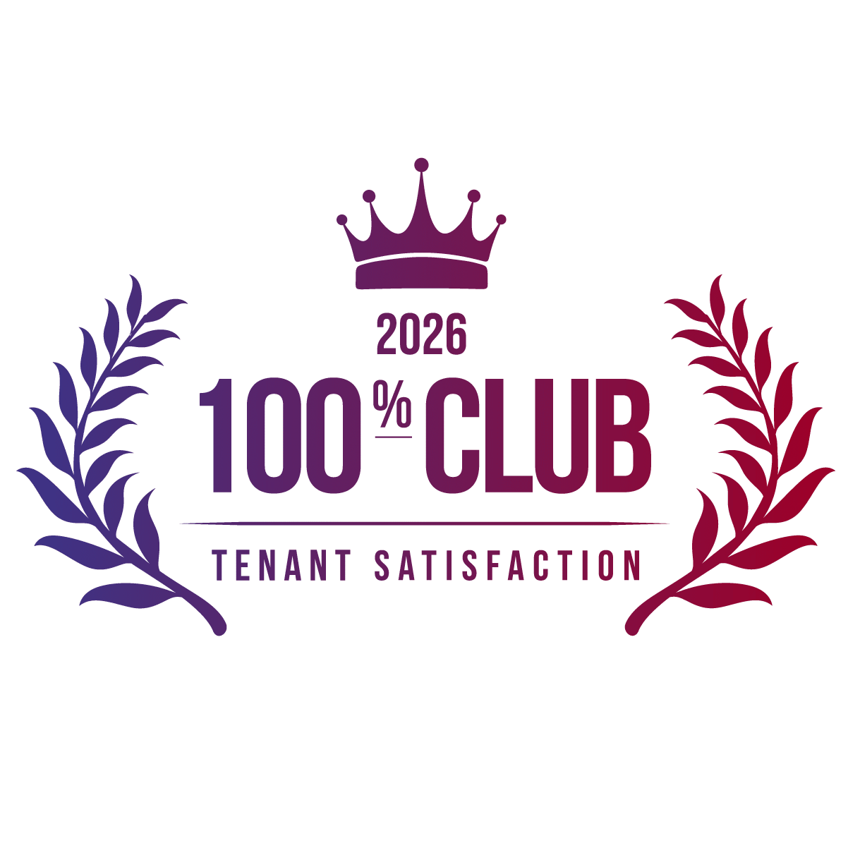 2026 kingsley excellence 100% club award badge for tenant satisfaction