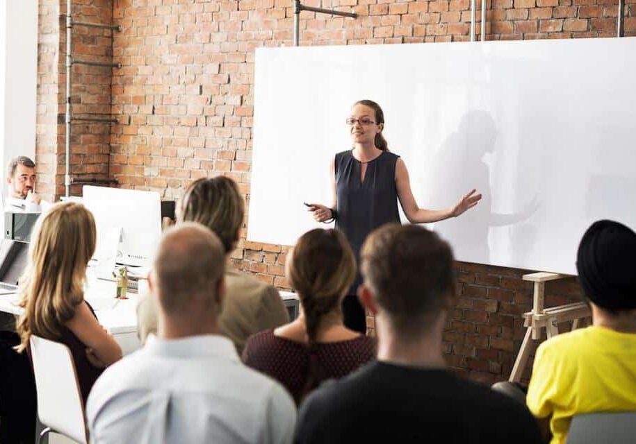 Business Team Training Listening Meeting Concept