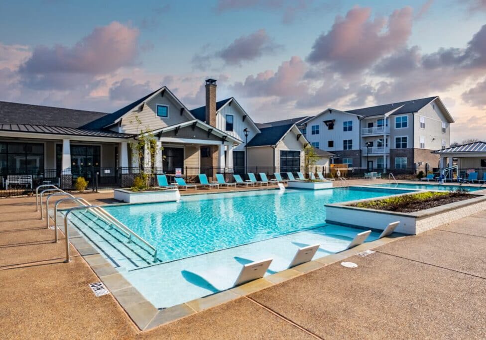 outdoor pool view at a fogelman property