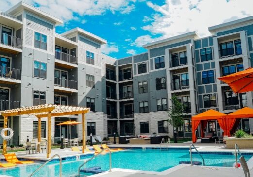 outside pool view of the mayfair reserve owned by JVM reality