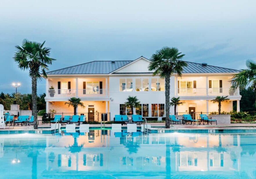 franklin group pool view of property